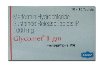GLYCOMET 1GM TAB