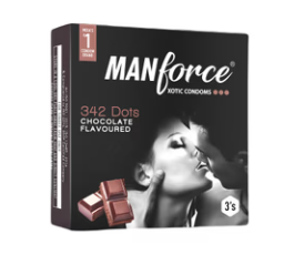 Manforce Xotic 342 Dots Chocolate Flavoured Condoms 3 https://medigolife.com